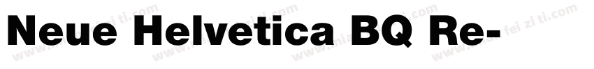Neue Helvetica BQ Re字体转换